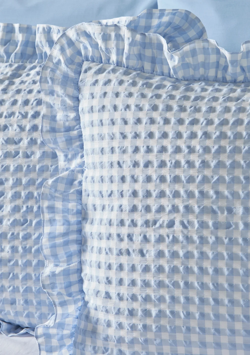 Blue Gingham Duvet Set - Single Image 2