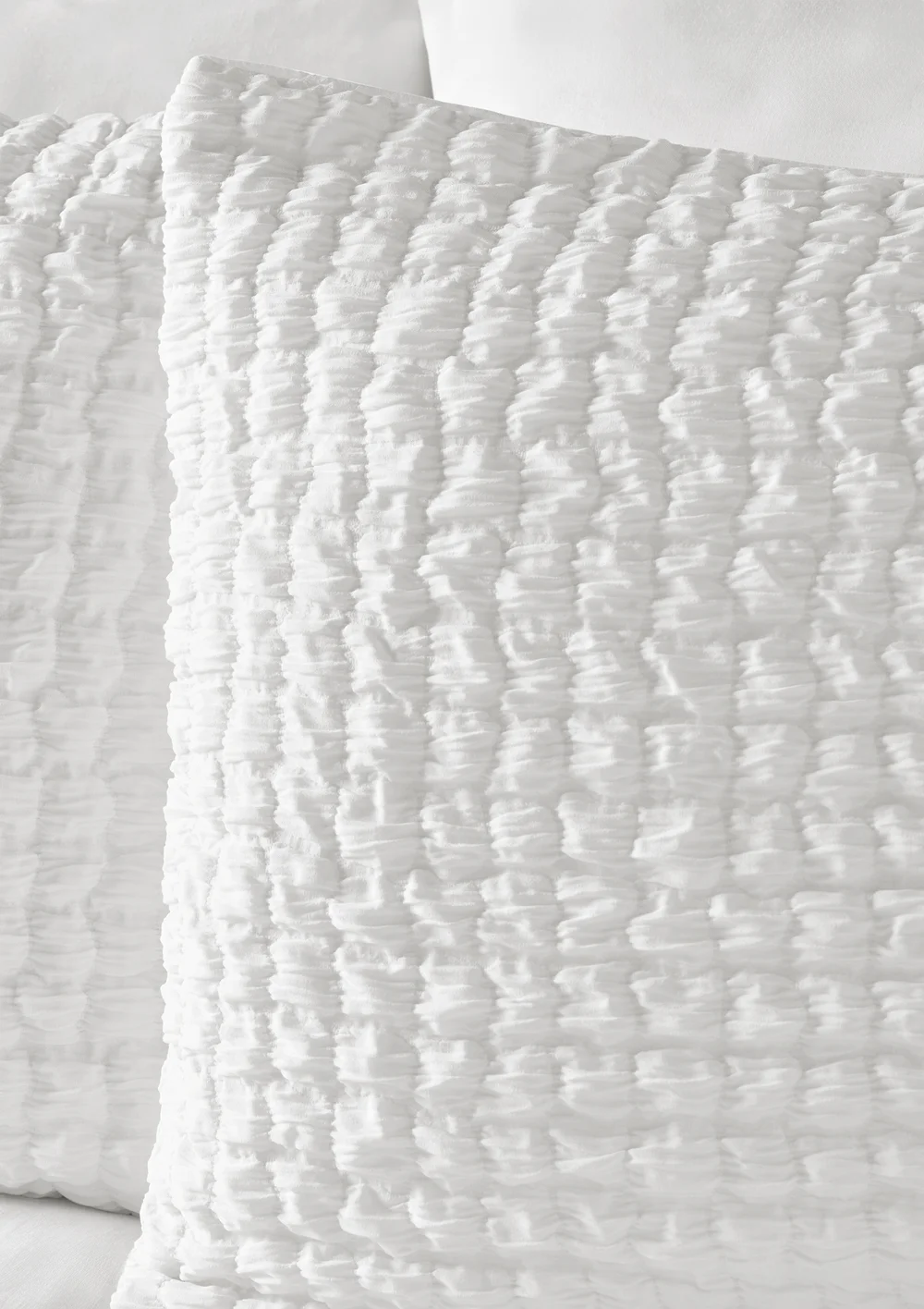 White Seersucker Duvet Set - Double Image 2