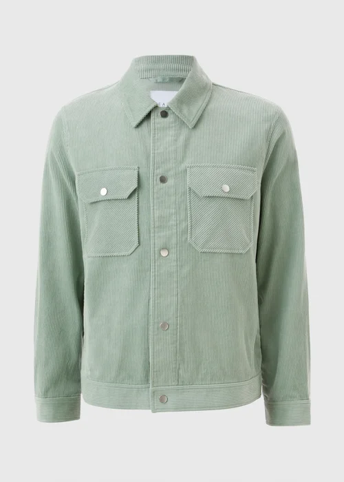 Sage Cord Shacket - S Image 4