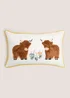 Highland Cow Tufted Cushion Image 1