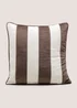 Brown Stripe Cushion Image 1