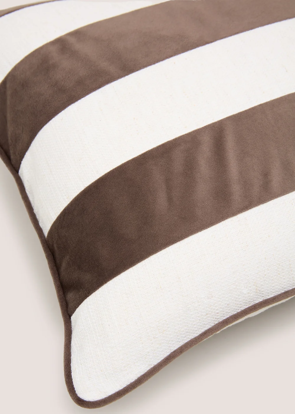 Brown Stripe Cushion Image 2