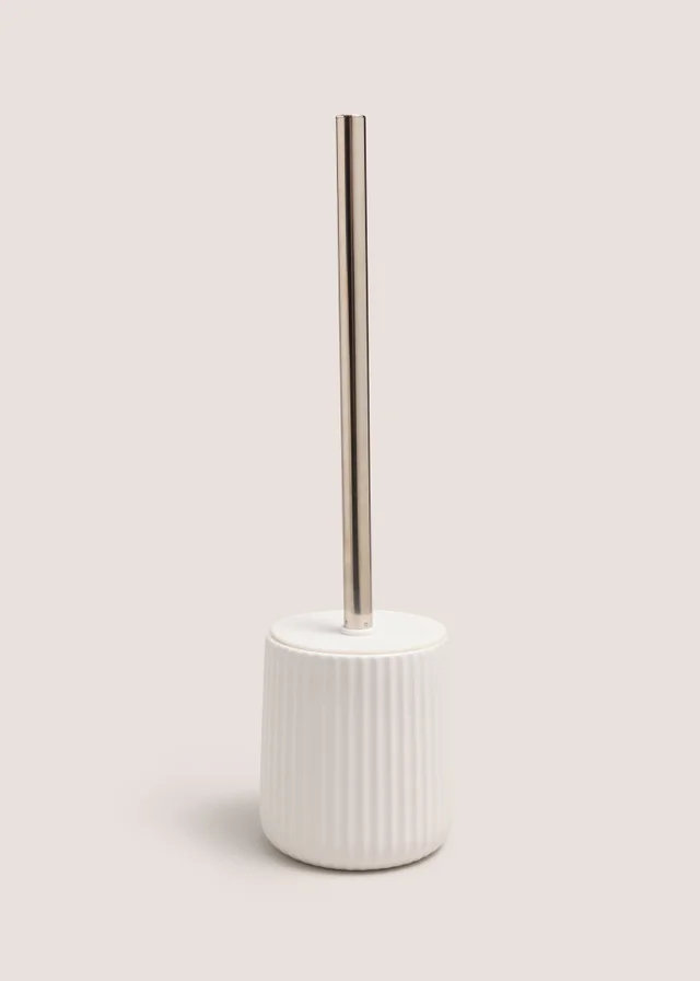 White Toilet Brush