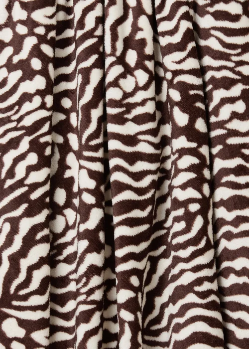 Brown Zebra Throw Image 2