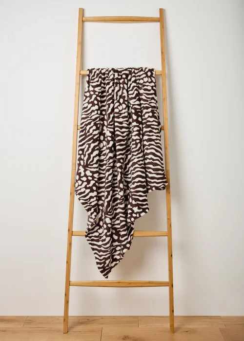 Brown Zebra Throw Image 1