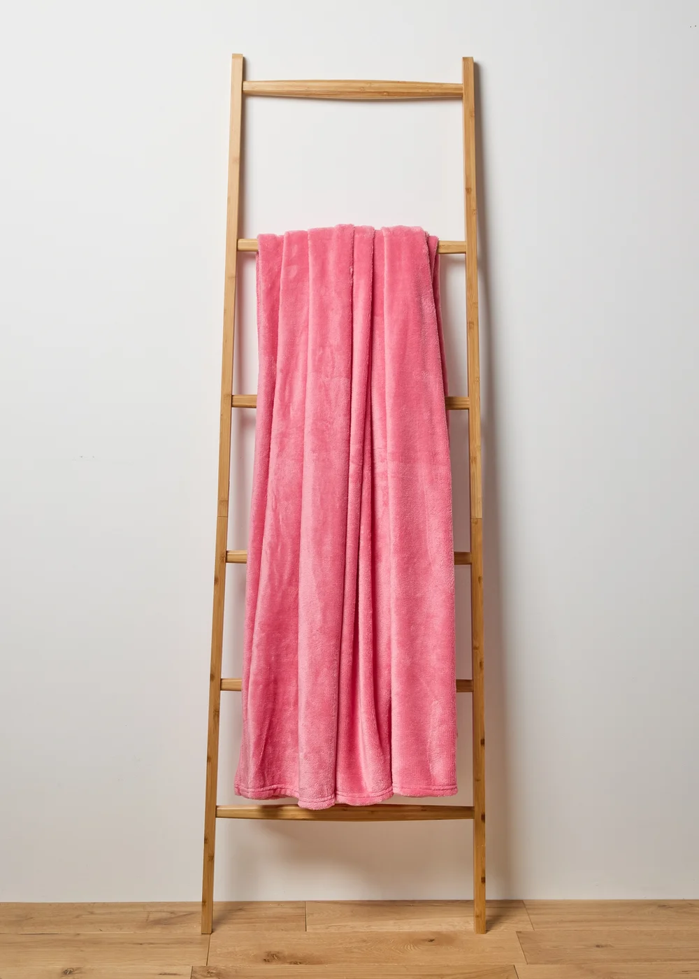 Pink Plain Large Throw Image 1