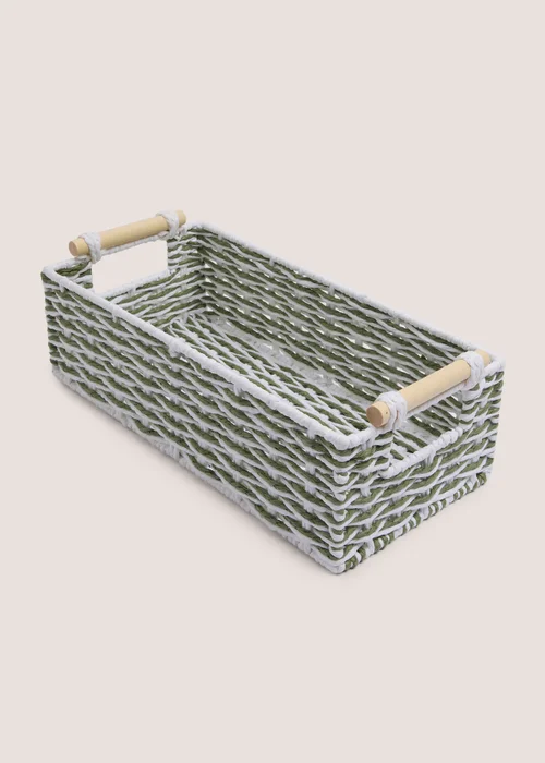 Green Rope Storage Tray Image 1