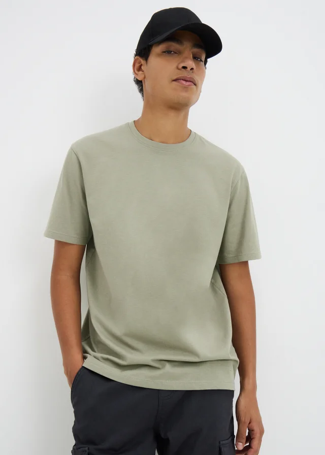 Khaki Essential Crew Neck T-Shirt