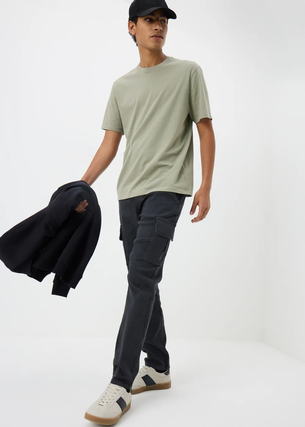 Khaki Essential Crew Neck T-Shirt - Extra small Image 2