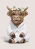 Highland Cow Robe Ornament Image 1