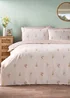 Pink Floral Duvet Set - Single Image 1