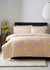 Pink Daisy Duvet Set - Single Image 1