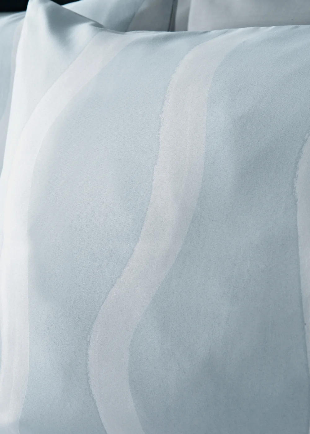 Blue Wavy Striped Duvet Set - Single Image 2