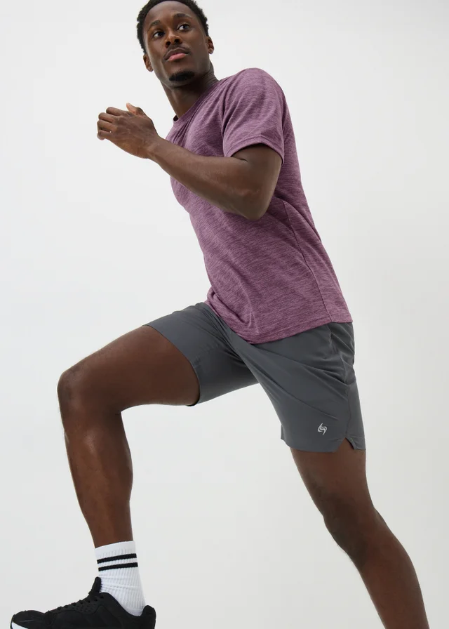 Souluxe Purple Two-Tone Sports T-Shirt