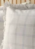 Green Grid Check Frill Duvet Set - Double Image 2