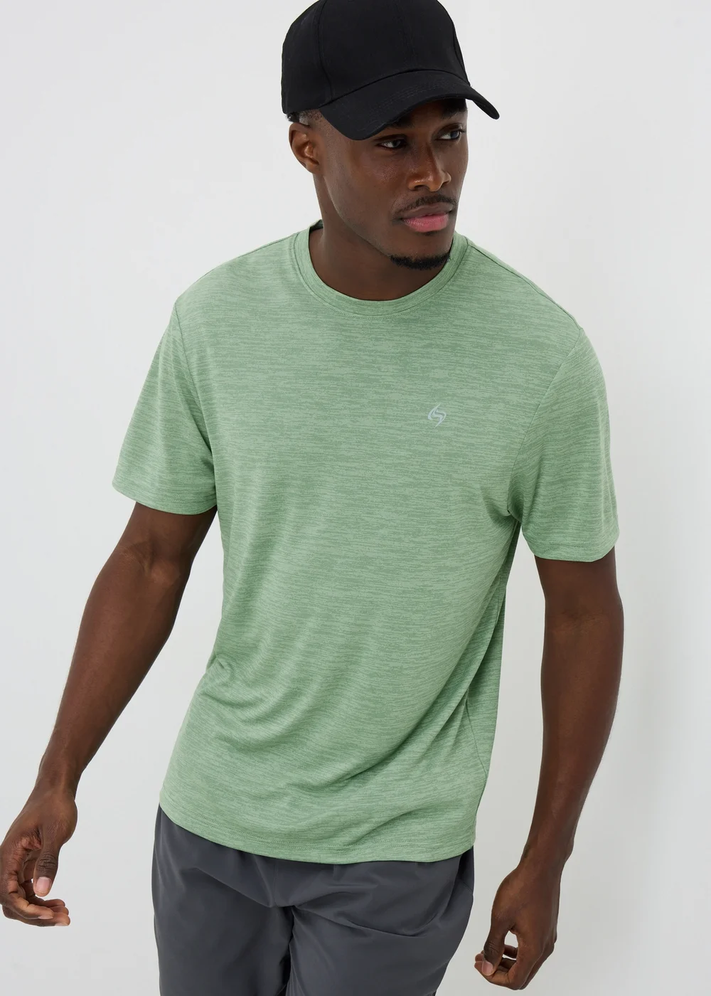 Souluxe Green Basic 2 Tone T-Shirt - Extra small Image 1