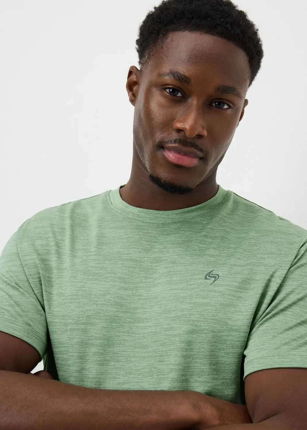 Souluxe Green Basic 2 Tone T-Shirt - Extra small Image 2
