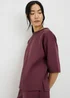 Raspberry Scuba Boxy Co Ord T-Shirt - Small Image 2