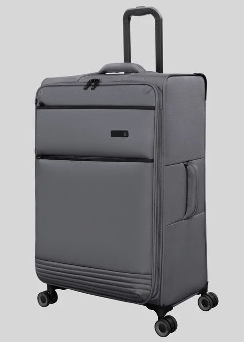 IT Luggage Equivocal Grey Soft Suitcase - Cabin Image 2