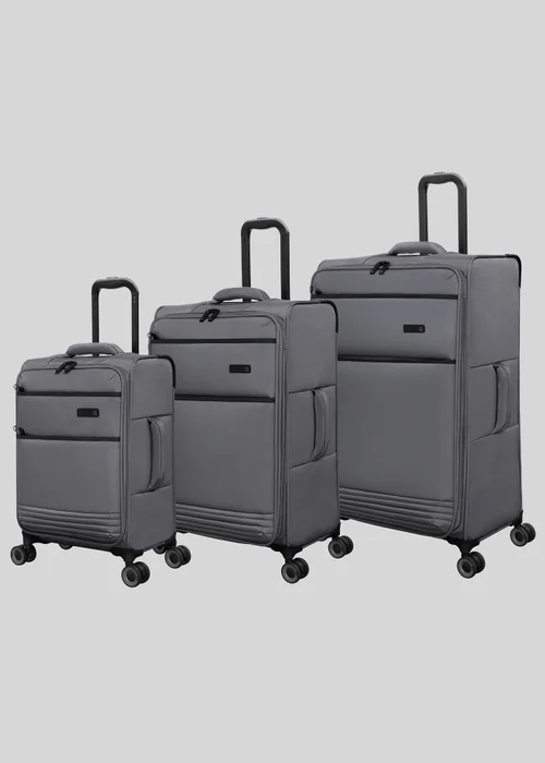 IT Luggage Equivocal Grey Soft Suitcase - Cabin Image 1