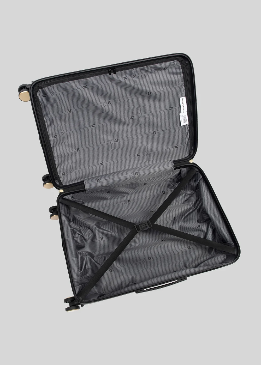IT Luggage Statuesque Black Hardshell Suitcase - Medium Image 2
