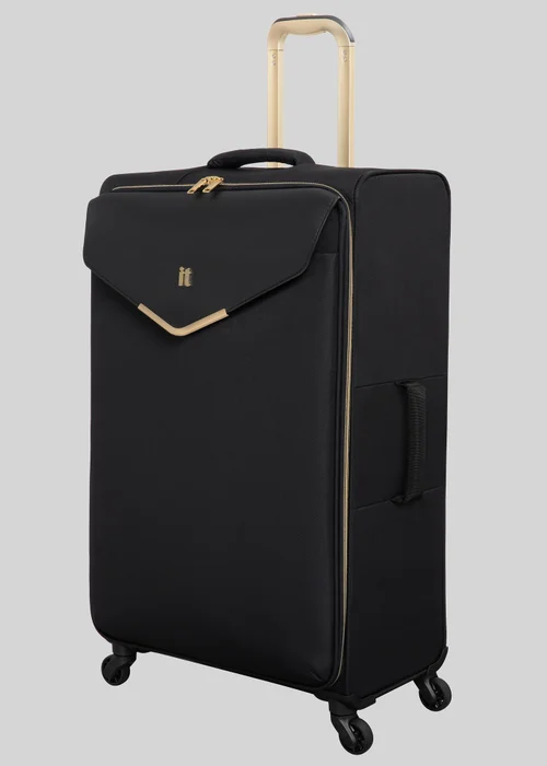 IT Luggage Ravishing Black Soft Suitcase - Cabin Image 3