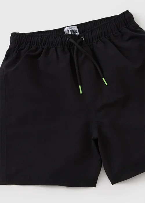 Boys Black Swimming Shorts (7-15yrs) - Age 7 Years Image 2
