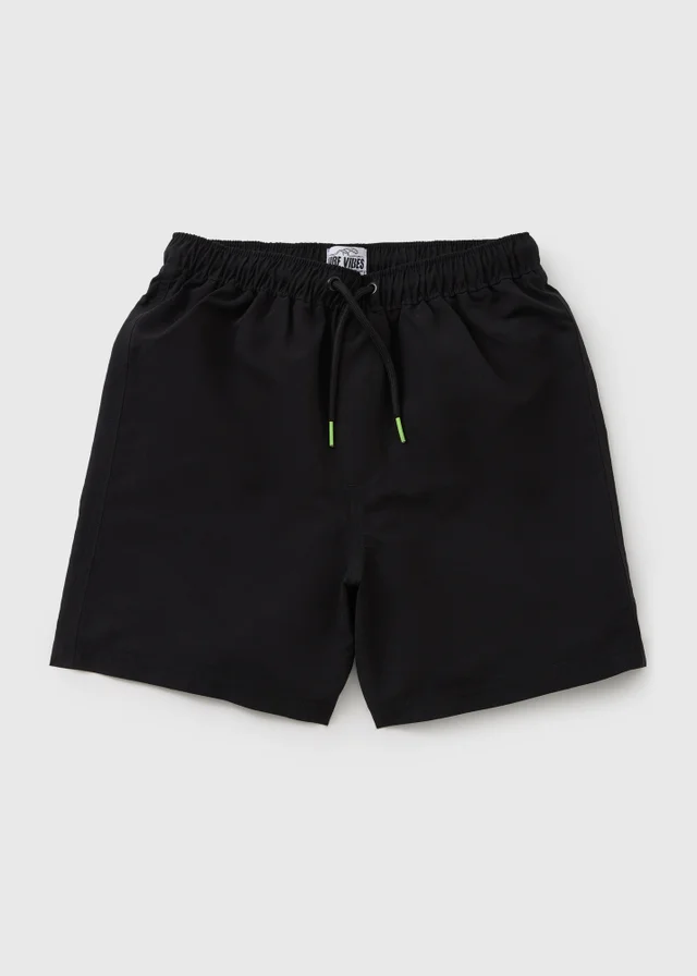 Boys Black Swimming Shorts (7-15yrs)