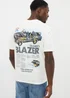 White Chevy Printed T-Shirt - Small Image 2