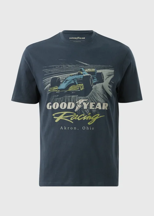 Navy Good Year Races T-Shirt - Small Image 4