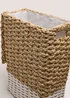 Neutral Woven Laundry Basket Image 2
