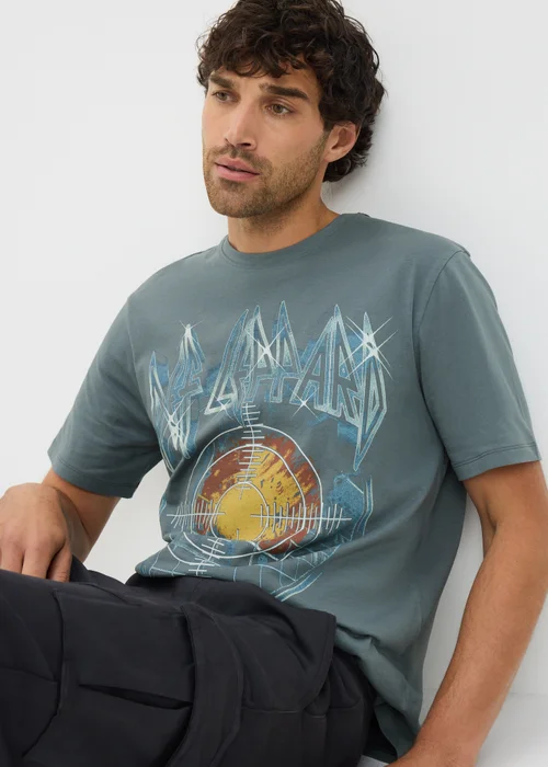 Blue Def Leppard Storm T-Shirt - Small Image 3