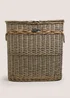 Neutral Double Side Laundry Basket Image 1