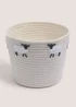 White Sheep Small Storage Basket Image 1