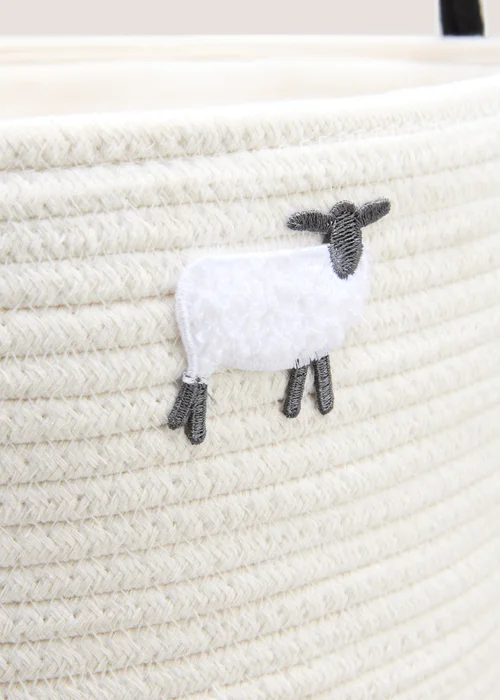 White Sheep Laundry Basket Image 2
