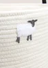 White Sheep Laundry Basket Image 2