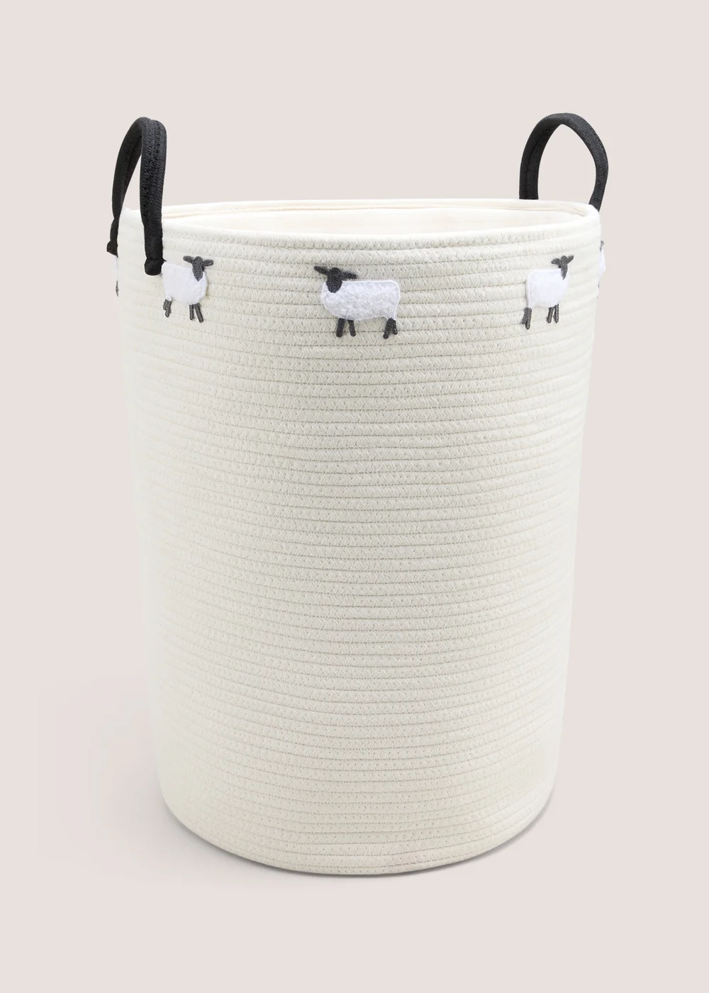 White Sheep Laundry Basket Image 1