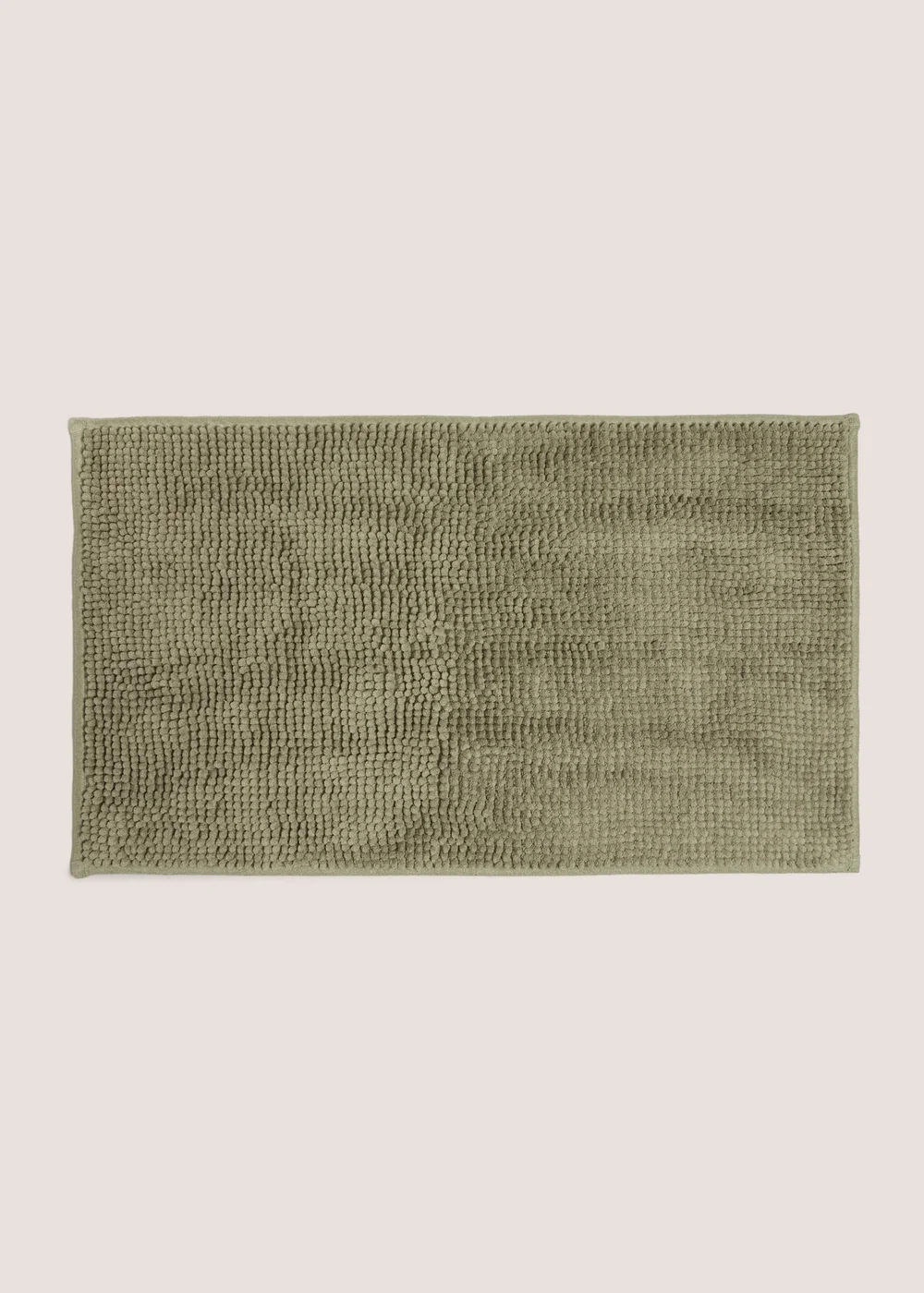 Sage Green Chenille Bath Mat Image 1