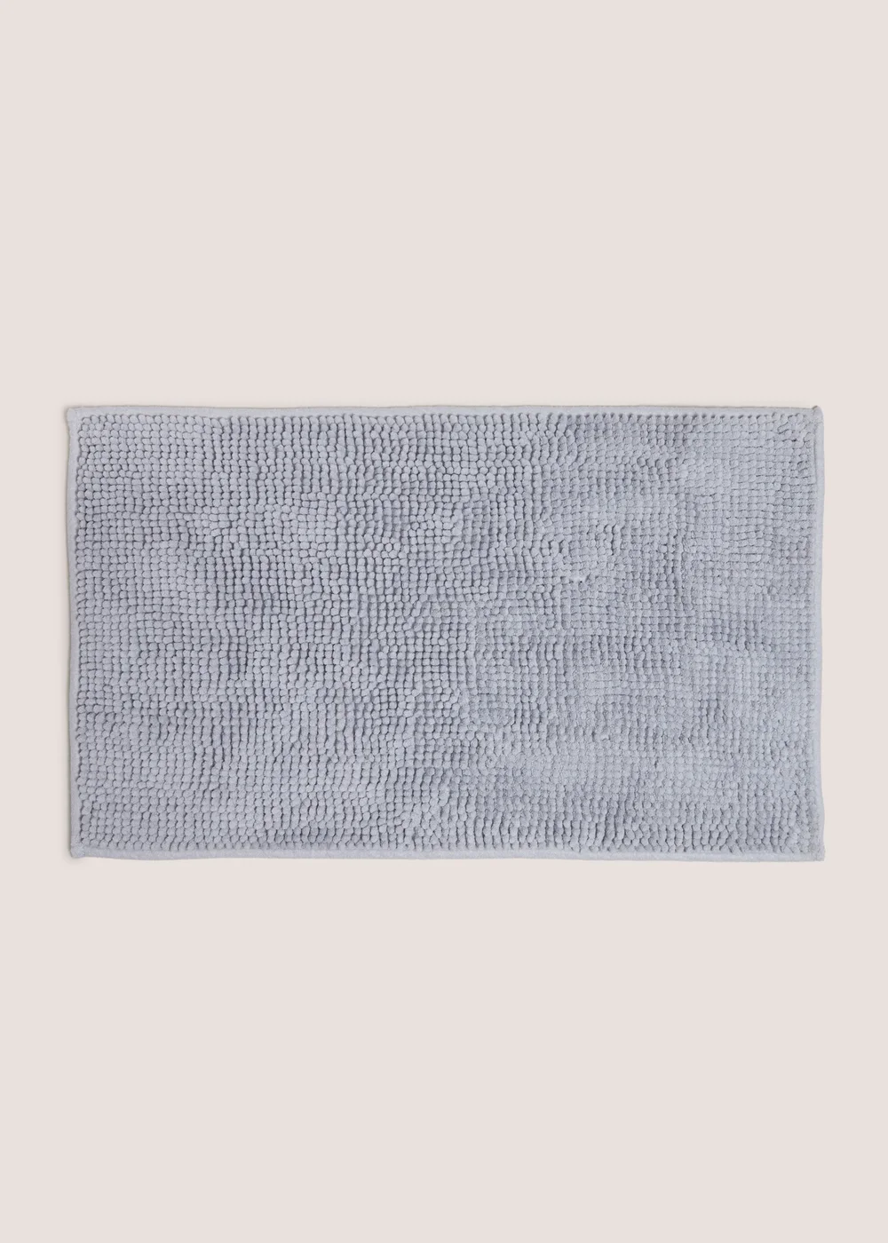 Blue Chenille Bath Mat Image 1