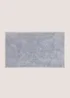 Blue Chenille Bath Mat Image 1