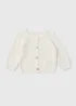 Baby Cream Cord Cardigan (Newborn-23mths) - Up to 1 Month Image 1