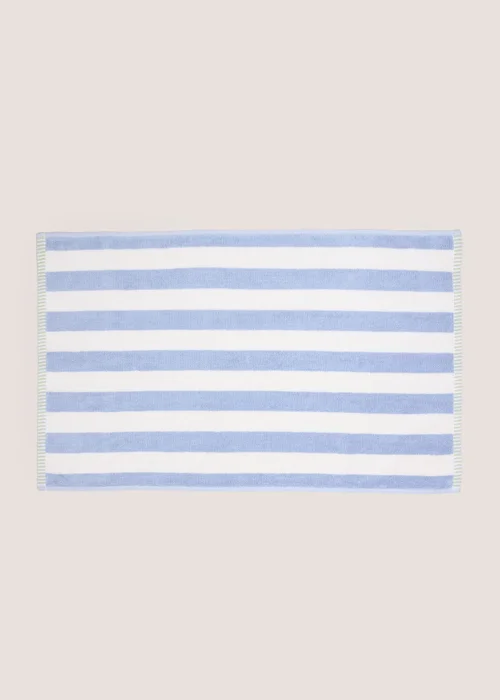 Blue Stripe Jacquard Hand Towel - Hand Towel Image 1
