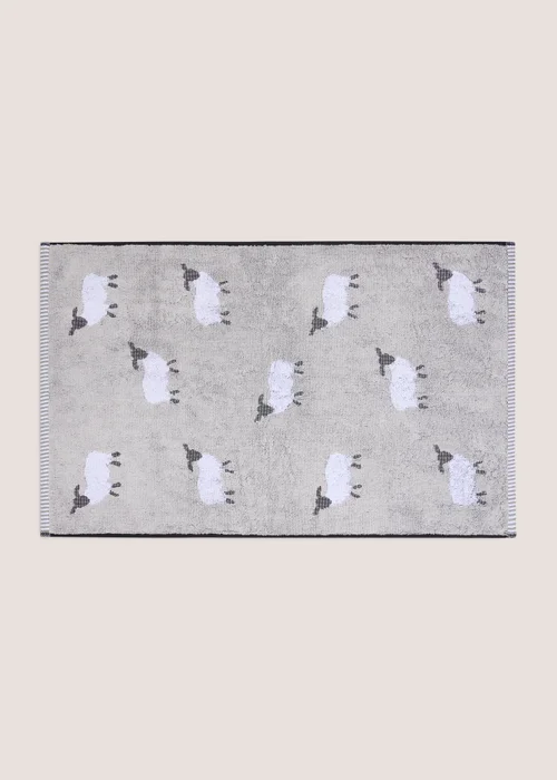 Grey Sheep Jacquard Hand Towel - Hand Towel Image 1