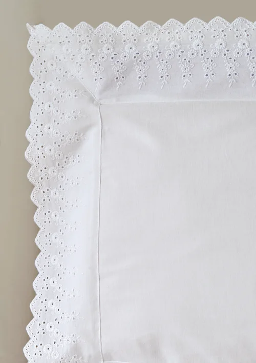 White Lace Frill Duvet Set - Double Image 2
