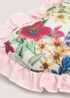 Floral Heart Frill Cushion Image 2