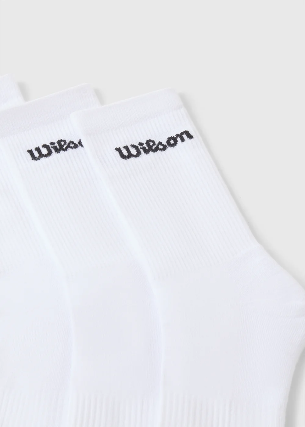 Wilson 3 Pack White Ankle Socks - 2 TO 5 Image 2