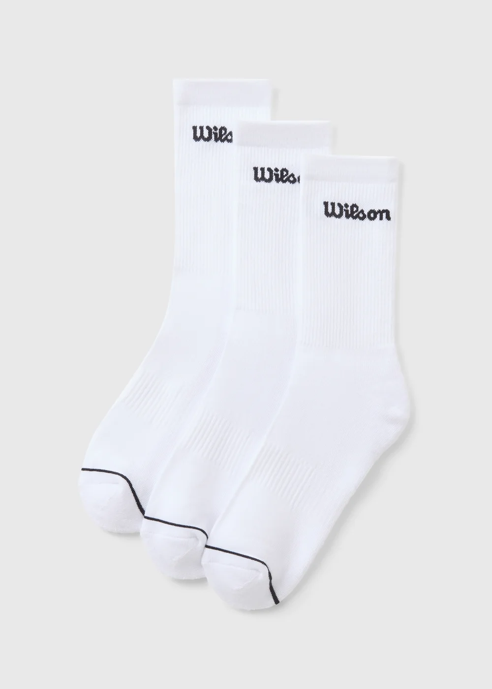 Wilson 3 Pack White Ankle Socks - 2 TO 5 Image 1