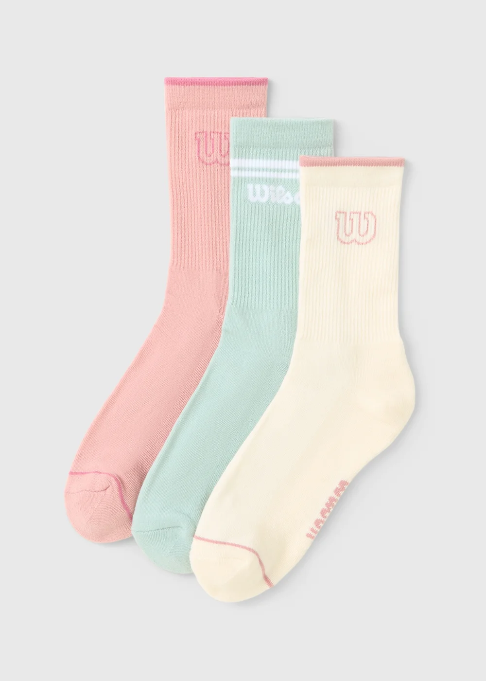 Wilson 3 Pack Pastel Ankle Socks - 2 TO 5 Image 1