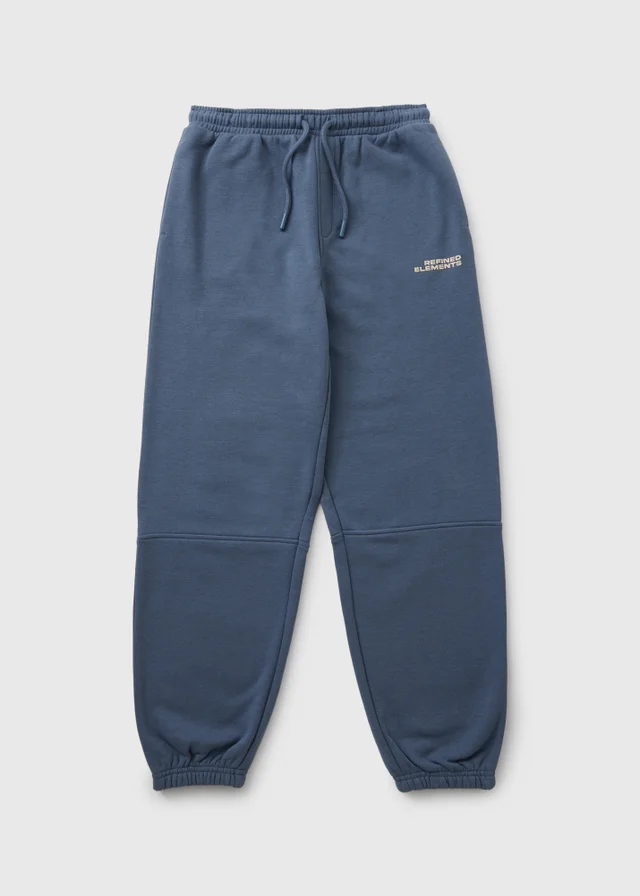 Boys Blue Oversized Jogging Bottoms (7-15yrs)