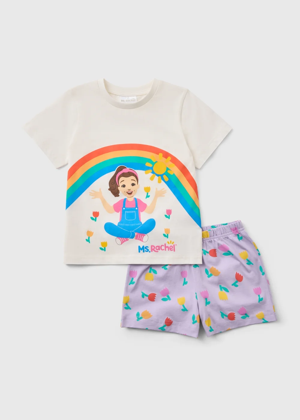 Ms Rachel Girls Multicolour Short Pyjama Set (1-5yrs) - 1 to 1 half years Image 1